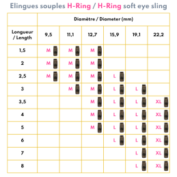 H-Ring soft eye sling