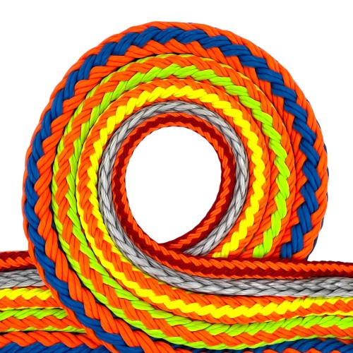 Hollow braid ropes