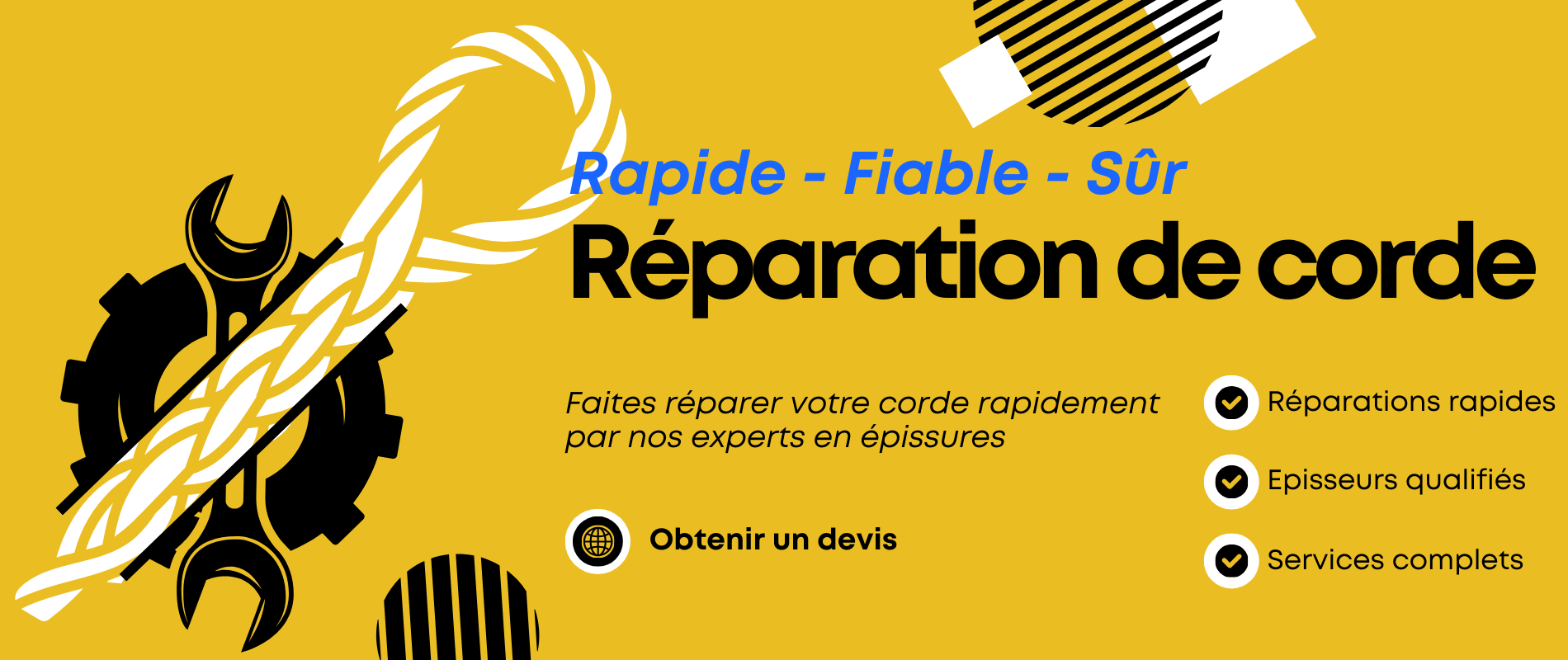 Réparation de corde